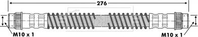 Borg & Beck BBH6767 - Brake Hose car-mod.net