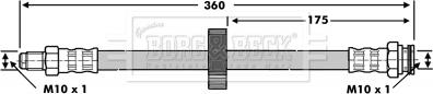 Borg & Beck BBH6775 - Brake Hose car-mod.net