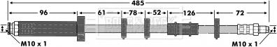 Borg & Beck BBH6773 - Brake Hose car-mod.net