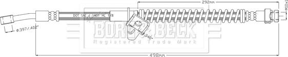 Borg & Beck BBH8915 - Brake Hose car-mod.net