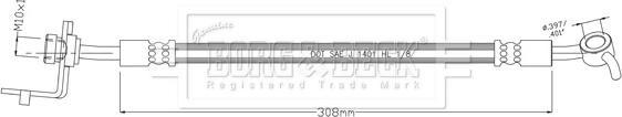 Borg & Beck BBH8928 - Brake Hose car-mod.net