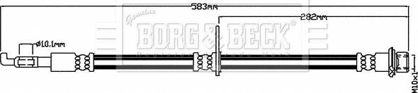 Borg & Beck BBH8483 - Brake Hose car-mod.net
