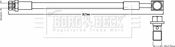 Borg & Beck BBH8505 - Brake Hose car-mod.net