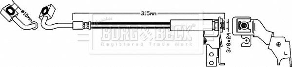 Borg & Beck BBH8619 - Brake Hose car-mod.net