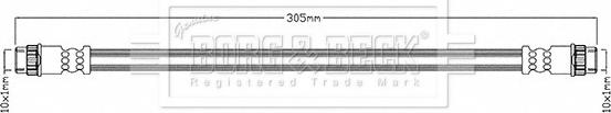 Borg & Beck BBH8680 - Brake Hose car-mod.net