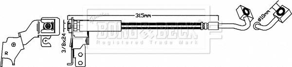 Borg & Beck BBH8620 - Brake Hose car-mod.net