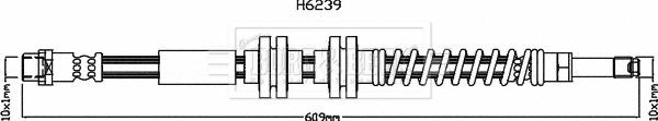 Borg & Beck BBH8168 - Brake Hose car-mod.net