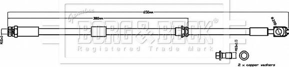 Borg & Beck BBH8840 - Brake Hose car-mod.net