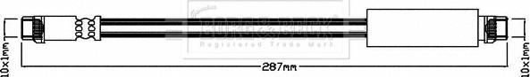 Borg & Beck BBH8352 - Brake Hose car-mod.net