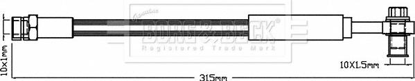 Borg & Beck BBH8379 - Brake Hose car-mod.net