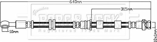 Borg & Beck BBH8755 - Brake Hose car-mod.net