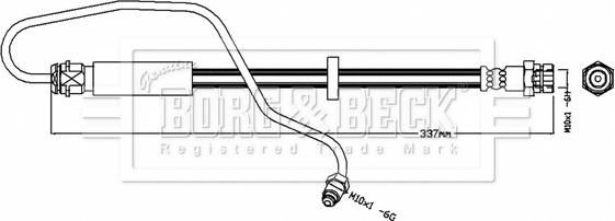 Borg & Beck BBH8716 - Brake Hose car-mod.net