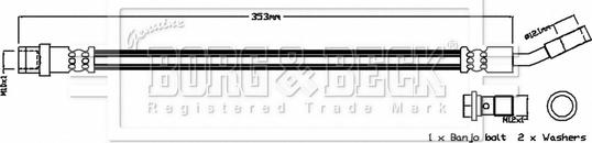 Borg & Beck BBH8776 - Brake Hose car-mod.net