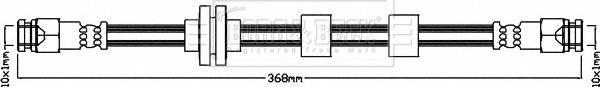 Borg & Beck BBH7963 - Brake Hose car-mod.net