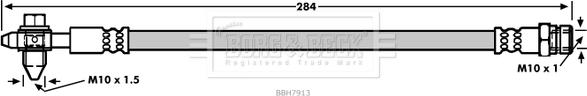Borg & Beck BBH7913 - Brake Hose car-mod.net