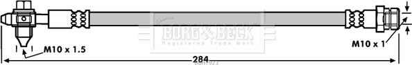 Borg & Beck BBH7923 - Brake Hose car-mod.net