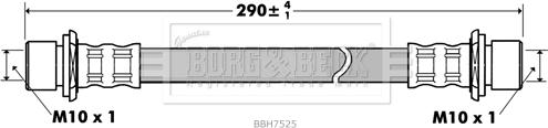 Borg & Beck BBH7525 - Brake Hose car-mod.net