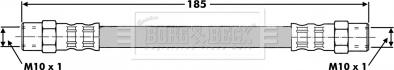 Borg & Beck BBH7187 - Brake Hose car-mod.net