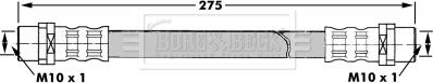 Borg & Beck BBH7306 - Brake Hose car-mod.net