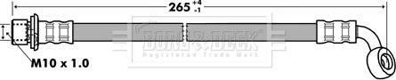 Borg & Beck BBH7281 - Brake Hose car-mod.net