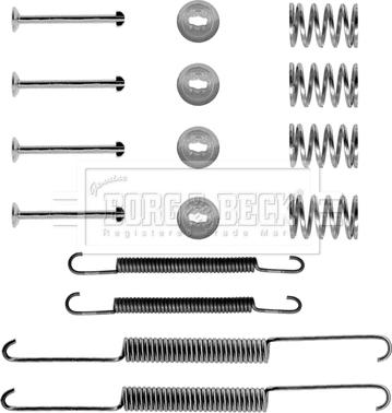 Borg & Beck BBK6114 - Accessory Kit, brake shoes car-mod.net