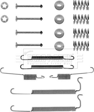 Borg & Beck BBK6115 - Accessory Kit, brake shoes car-mod.net