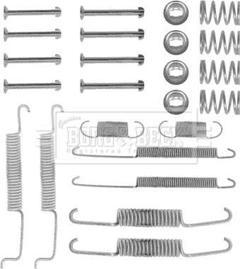 Borg & Beck BBK6121 - Accessory Kit, brake shoes car-mod.net