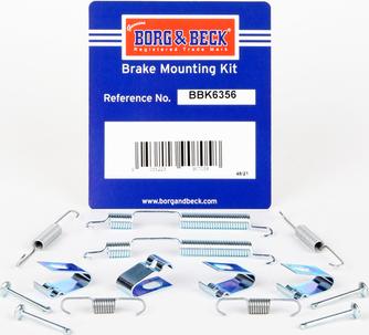 Borg & Beck BBK6356 - Accessory Kit, brake shoes car-mod.net