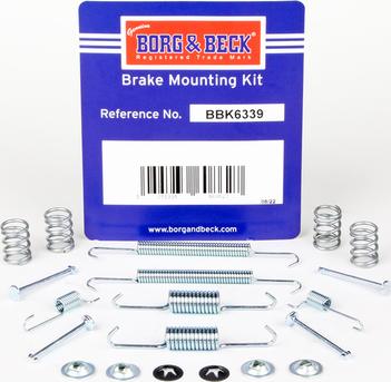 Borg & Beck BBK6339 - Accessory Kit, parking brake shoes car-mod.net