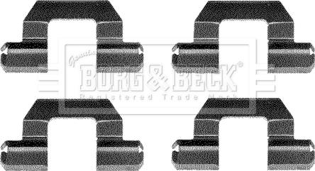 Borg & Beck BBK1096 - Accessory Kit for disc brake Pads car-mod.net