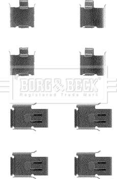 Borg & Beck BBK1097 - Accessory Kit for disc brake Pads car-mod.net