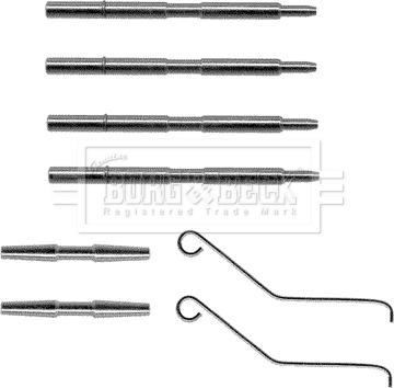 Borg & Beck BBK1031 - Accessory Kit for disc brake Pads car-mod.net