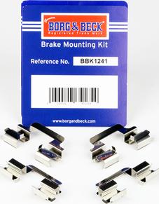 Borg & Beck BBK1241 - Accessory Kit for disc brake Pads car-mod.net