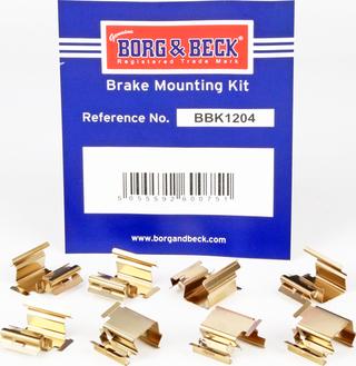 Borg & Beck BBK1204 - Accessory Kit for disc brake Pads car-mod.net