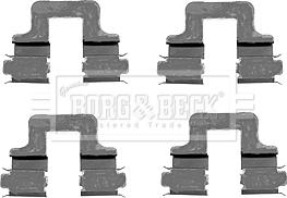 Borg & Beck BBK1230 - Accessory Kit for disc brake Pads car-mod.net