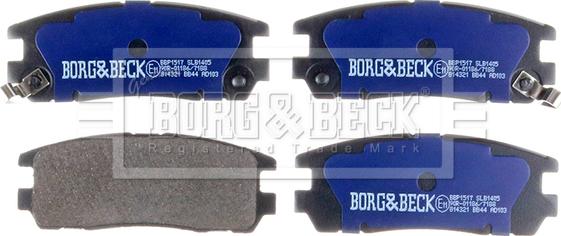 Borg & Beck BBP1517 - Brake Pad Set, disc brake car-mod.net