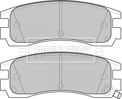 Borg & Beck BBP1689 - Brake Pad Set, disc brake car-mod.net