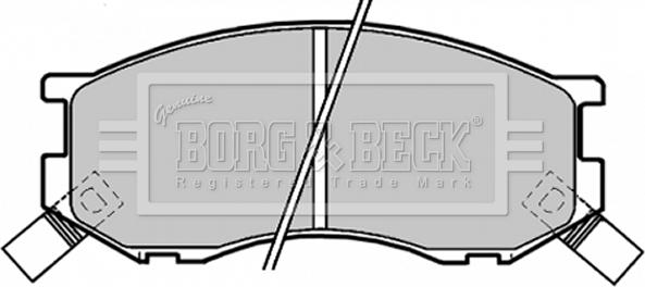 Borg & Beck BBP1190 - Brake Pad Set, disc brake car-mod.net