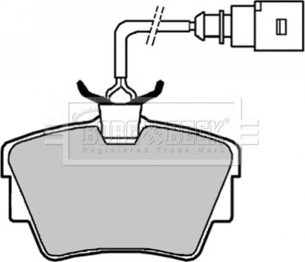 Borg & Beck BBP1822 - Brake Pad Set, disc brake car-mod.net