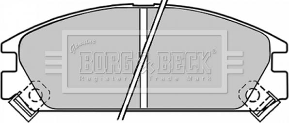 Borg & Beck BBP1249 - Brake Pad Set, disc brake car-mod.net