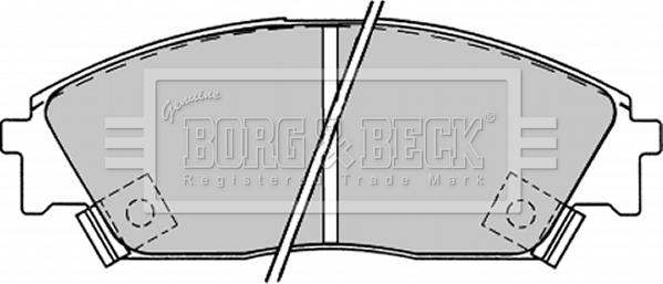 Borg & Beck BBP1232 - Brake Pad Set, disc brake car-mod.net