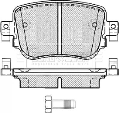Borg & Beck BBP2448 - Brake Pad Set, disc brake car-mod.net