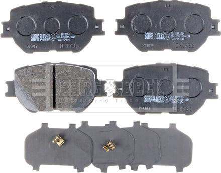 Borg & Beck BBP2504 - Brake Pad Set, disc brake car-mod.net
