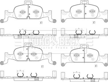 Borg & Beck BBP2602 - Brake Pad Set, disc brake car-mod.net