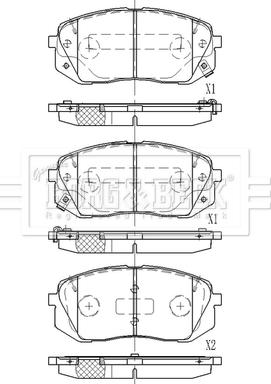Borg & Beck BBP2618 - Brake Pad Set, disc brake car-mod.net