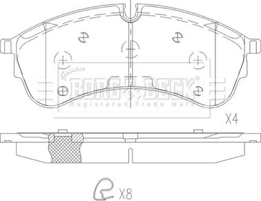 Borg & Beck BBP2677 - Brake Pad Set, disc brake car-mod.net