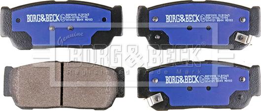 Borg & Beck BBP2018 - Brake Pad Set, disc brake car-mod.net