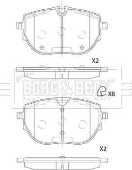 Borg & Beck BBP2881 - Brake Pad Set, disc brake car-mod.net