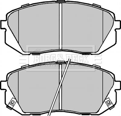 Borg & Beck BBP2320 - Brake Pad Set, disc brake car-mod.net