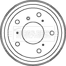 Borg & Beck BBR7049 - Brake Drum car-mod.net